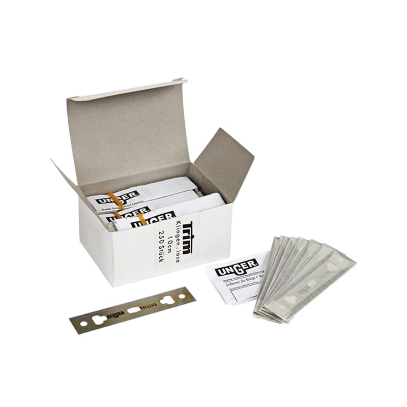 Unger® Lames de grattoir en carbone - 10cm - Boite de 250 lames en vrac